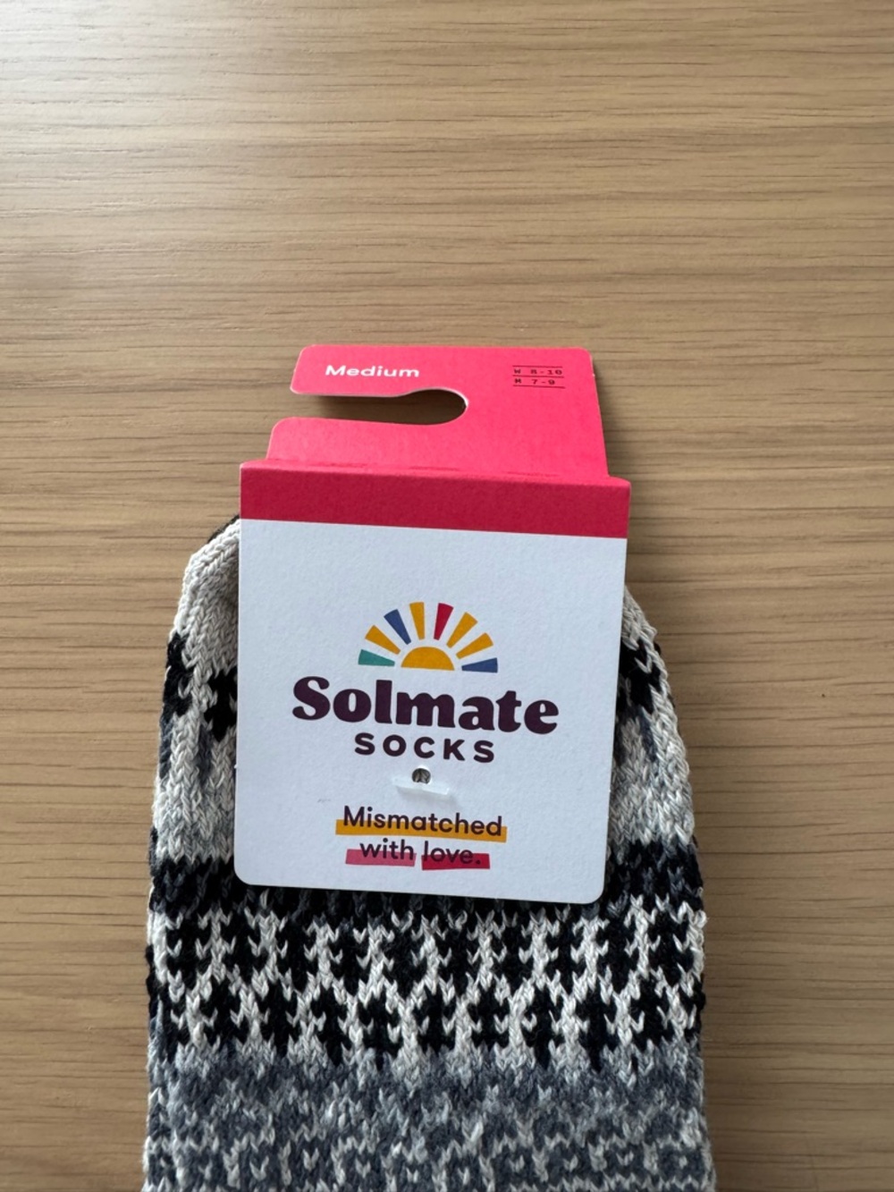 Solmate Black & Gray Patterned Ankle Socks - Picture 2 of 4